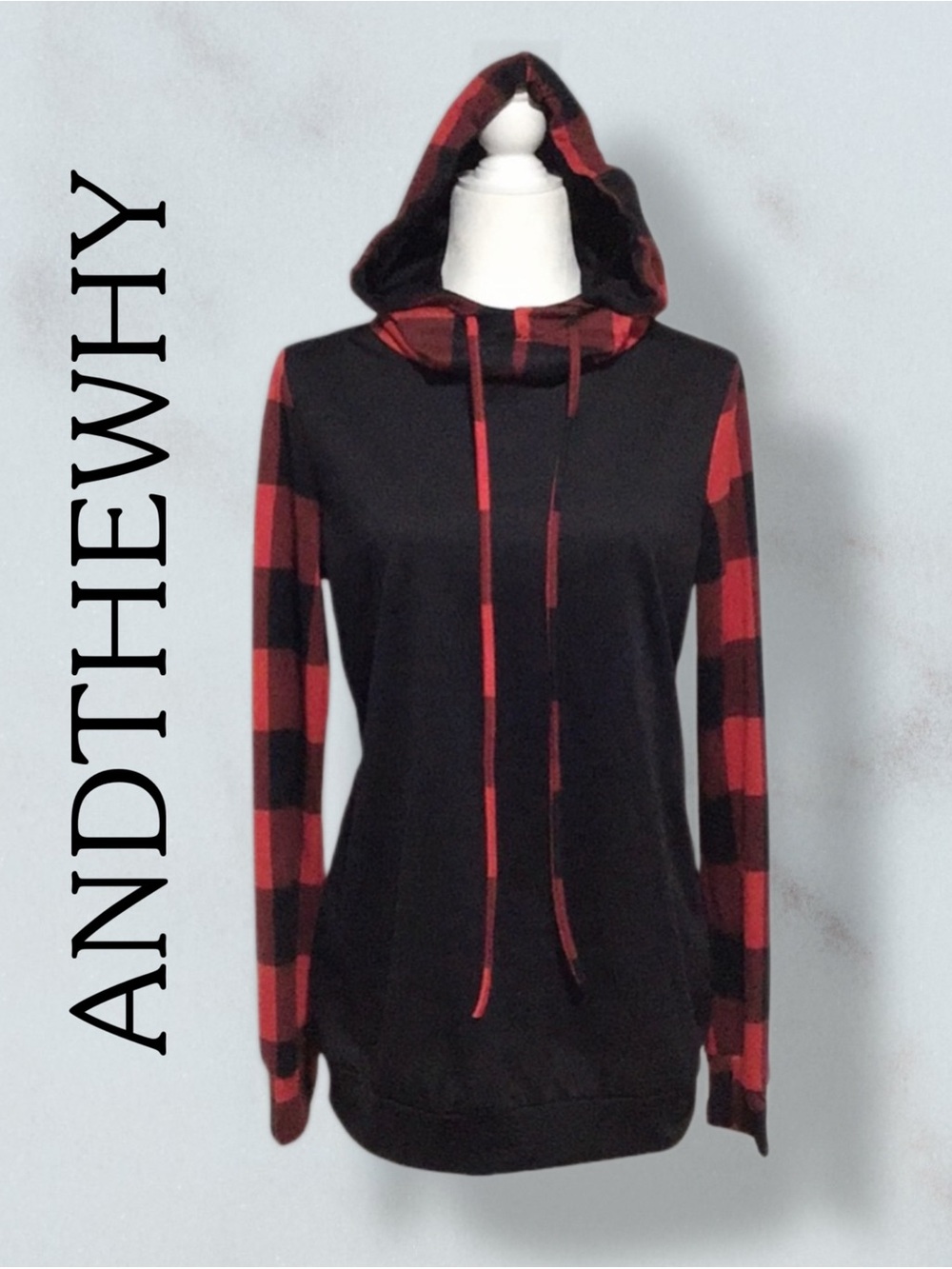 ANDTHEWHY Lightweight Hoodie Size Medium NWT